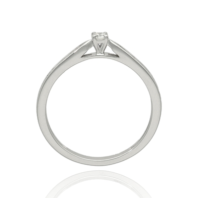 Fehér arany gyűrű 51-es méret (B51523)